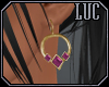 [luc] earrings g rose