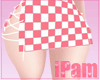 p. pink chess skirt