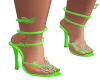 Green Butterfly Heels