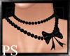 {PS} Blk.Ribbon Necklace
