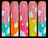 Multicolor Cloud Nails