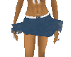 Blue Jean Frilly Skirt