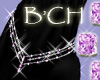 Pink diamond belly chain