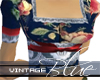 Floral&Lace; VintageBlue