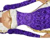 Royal Purple lace gown