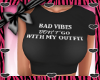 Bad Vibes Cropped Top