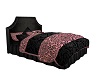 pink and black bed