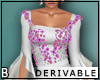 DRV Feather Floral Gown