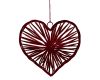 Red Wire Hanging Heart