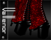 -V- Snowflakes Boots Red