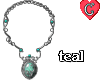 Necklace4 Gem Teal