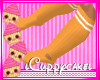 !C Orange Neon Tube Sock