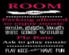 ROOM RULES WALL POSTER