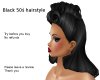 Black 50's hairstyle