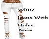 White Jeans With Holes