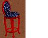 red/blue stars chair