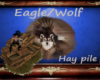 Eagle Wolf -hay pile