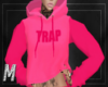 Crop Hoodie Pink Trap