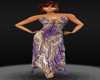 Purple Scarf Dress