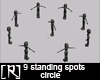 9 Standing Spots Circle