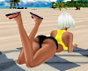 Girls Laying Beach Pose