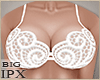 (IPX)Lacy Bra Wht- Big-