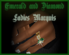 Emerald Diamond Marquis