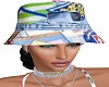 denim patches bucket hat