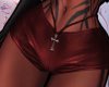 S. Gothic Shorts Red