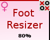 80% Foot Resizer - F