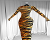 tiger striped maxi dress