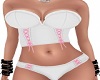 Bra/undies white&pink