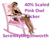 40% Owl Rocking chair
