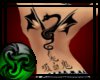 Dragon/vamp back tatoo