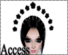 A.Summer Blk Roses Tiara