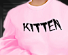Pink Kitten Crewneck