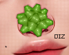 !!D Xmas Nose Bow Green