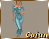 Teal Satin Cocktail