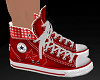 D/Red Converse Sneakers
