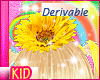 Derivable HairFlower Top