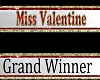 Miss Valentine 2020 sash
