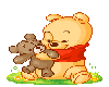Baby pooh hugs