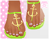 愛 Nautical Lime Sandal