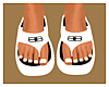 Bal. White Sandals.