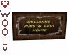 Welcome sign amy levi