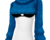 blue crop sweater