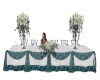 Teal Wedding Party Table