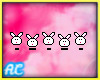~AC*Bunny Row Sticker!