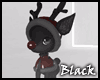 BLACK cute xmas deer M