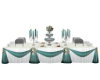 Teal Buffet Table